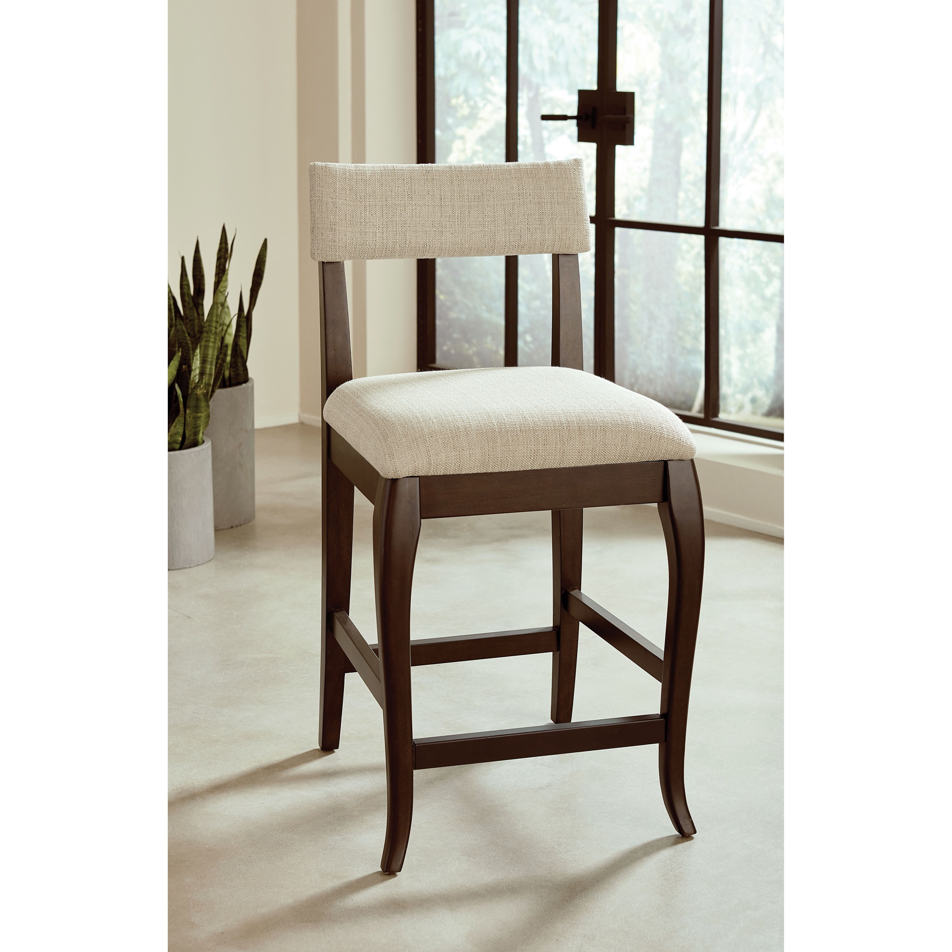 Hammary Hidden Treasures Transitional Counter Stool with Upholstered